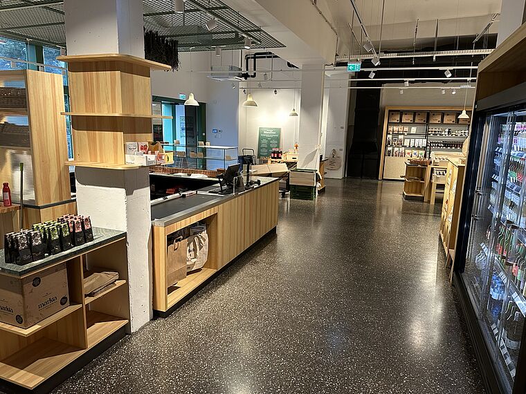 Bitu-Terrazzo® im Ladengeschäft der Firma Markta.at aus Wien 