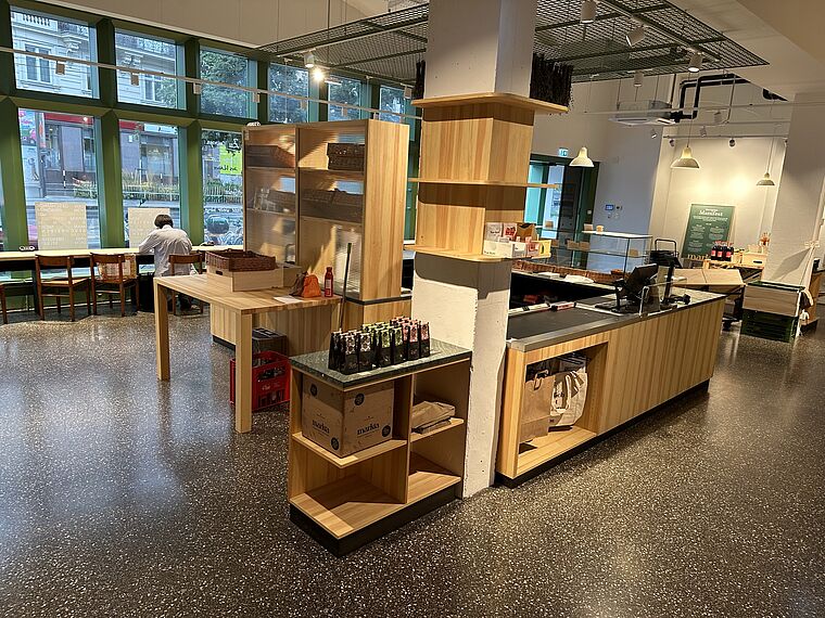 Bitu-Terrazzo® im Ladengeschäft der Firma Markta.at aus Wien 